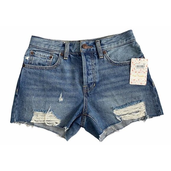 Free People Pants - Free People Sofia Shorts Distressed and Frayed Hem